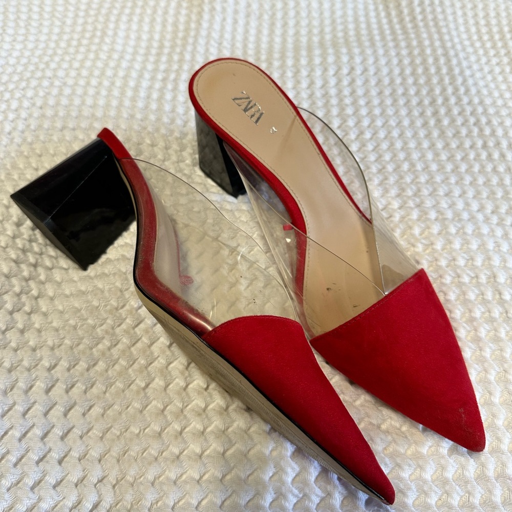 Red Zara Heel